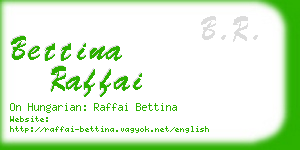 bettina raffai business card